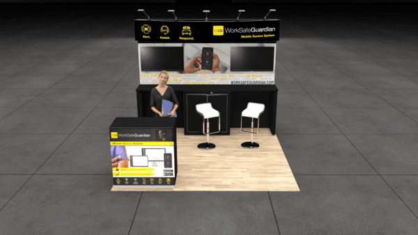 10 x 10 trade show exhibit rental