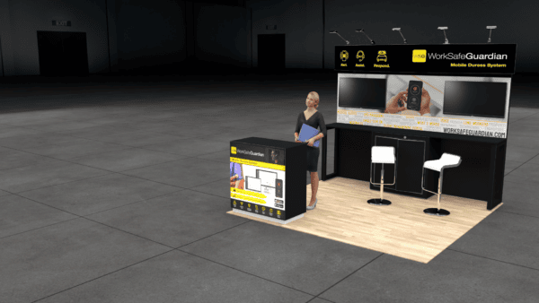 10 x 10 trade show exhibit rental